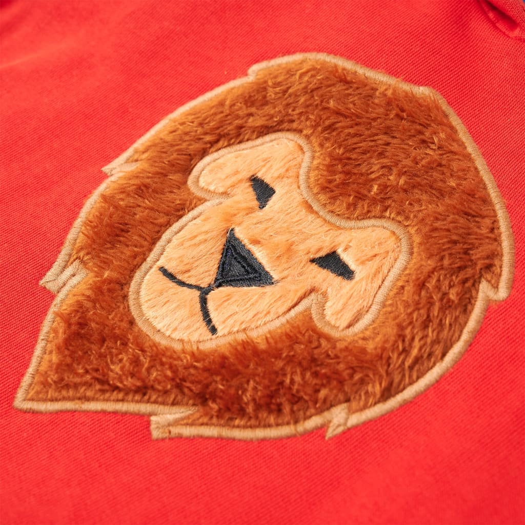 Kindertrui met capuchon 116 rood is nu te koop bij PeponiXL, paradijselijk wonen!