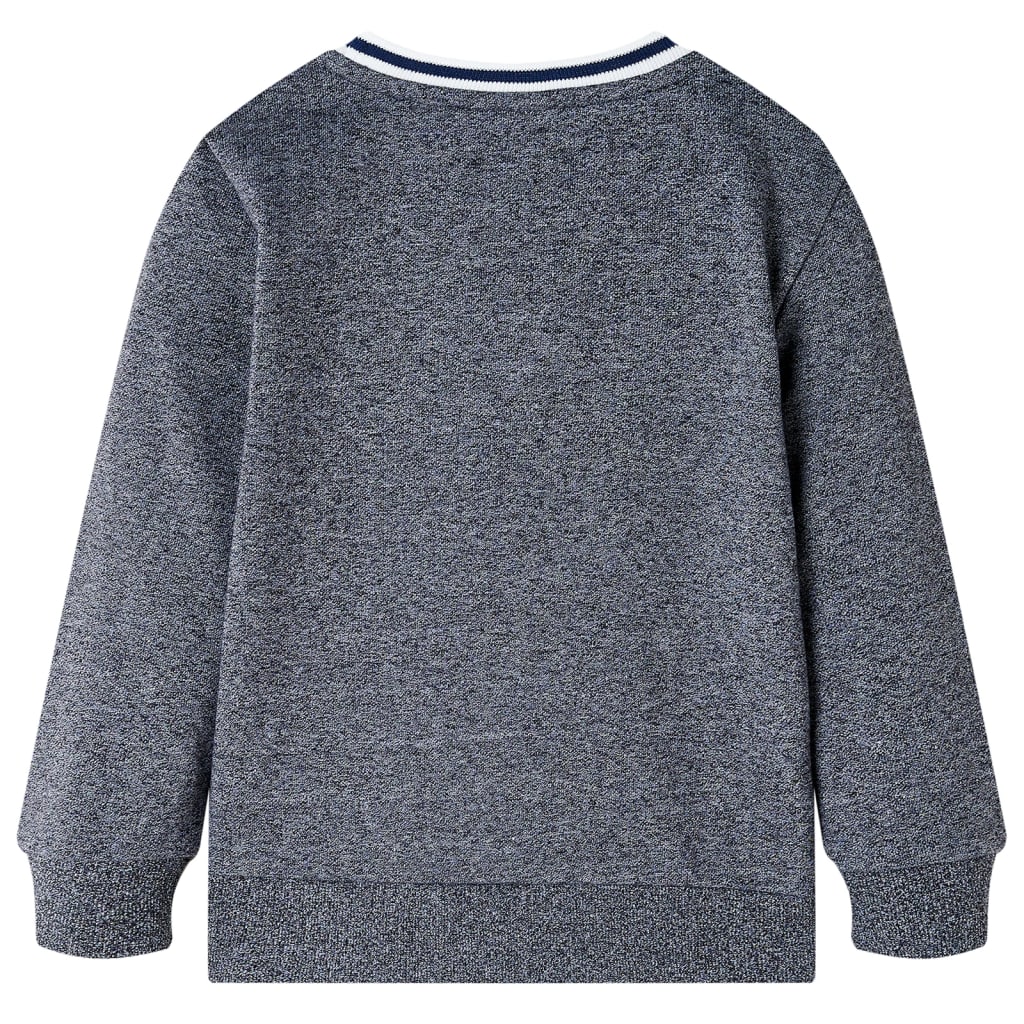 Kindertrui 92 gemêleerd marineblauw is nu te koop bij PeponiXL, paradijselijk wonen!