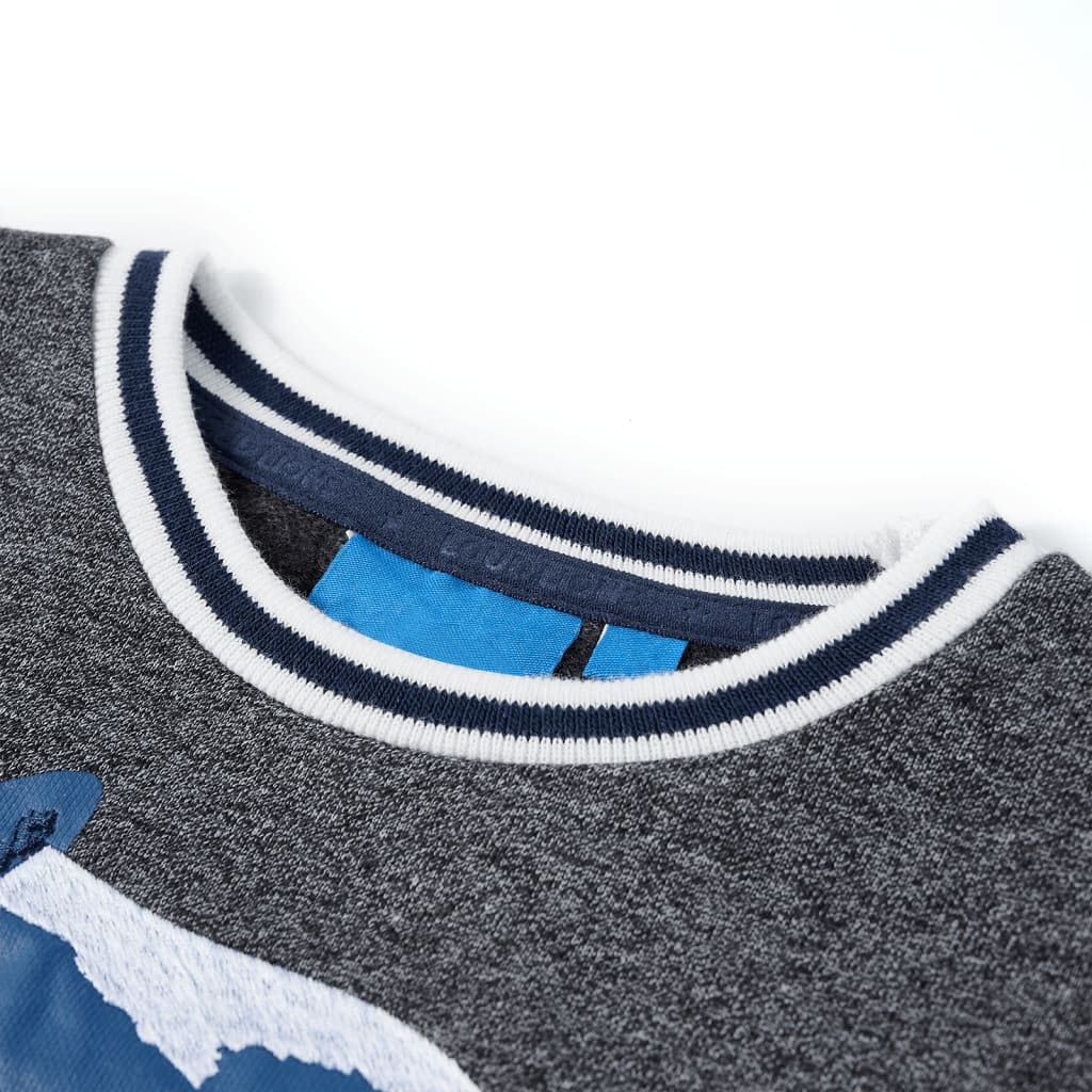 Kindertrui 92 gemêleerd marineblauw is nu te koop bij PeponiXL, paradijselijk wonen!