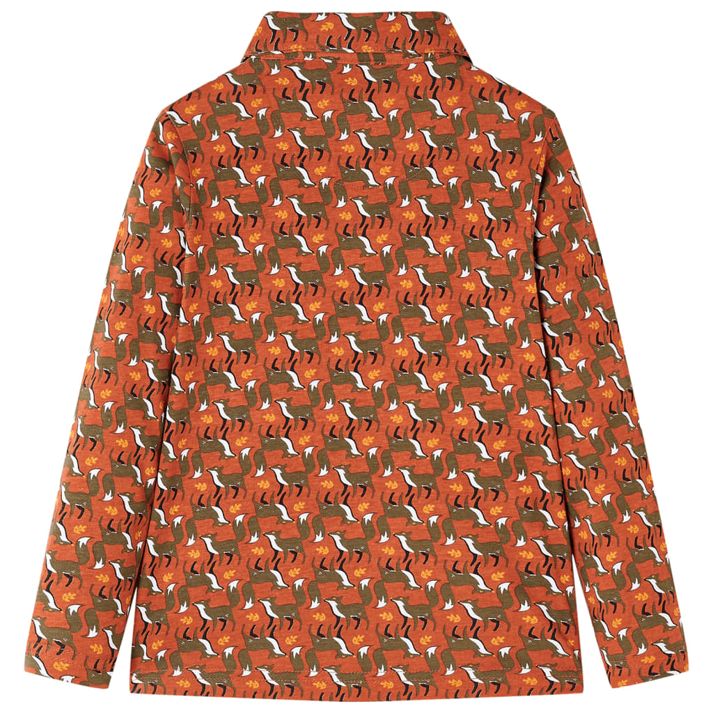 Kinderoverhemd 92 lichtroestkleurig is nu te koop bij PeponiXL, paradijselijk wonen!