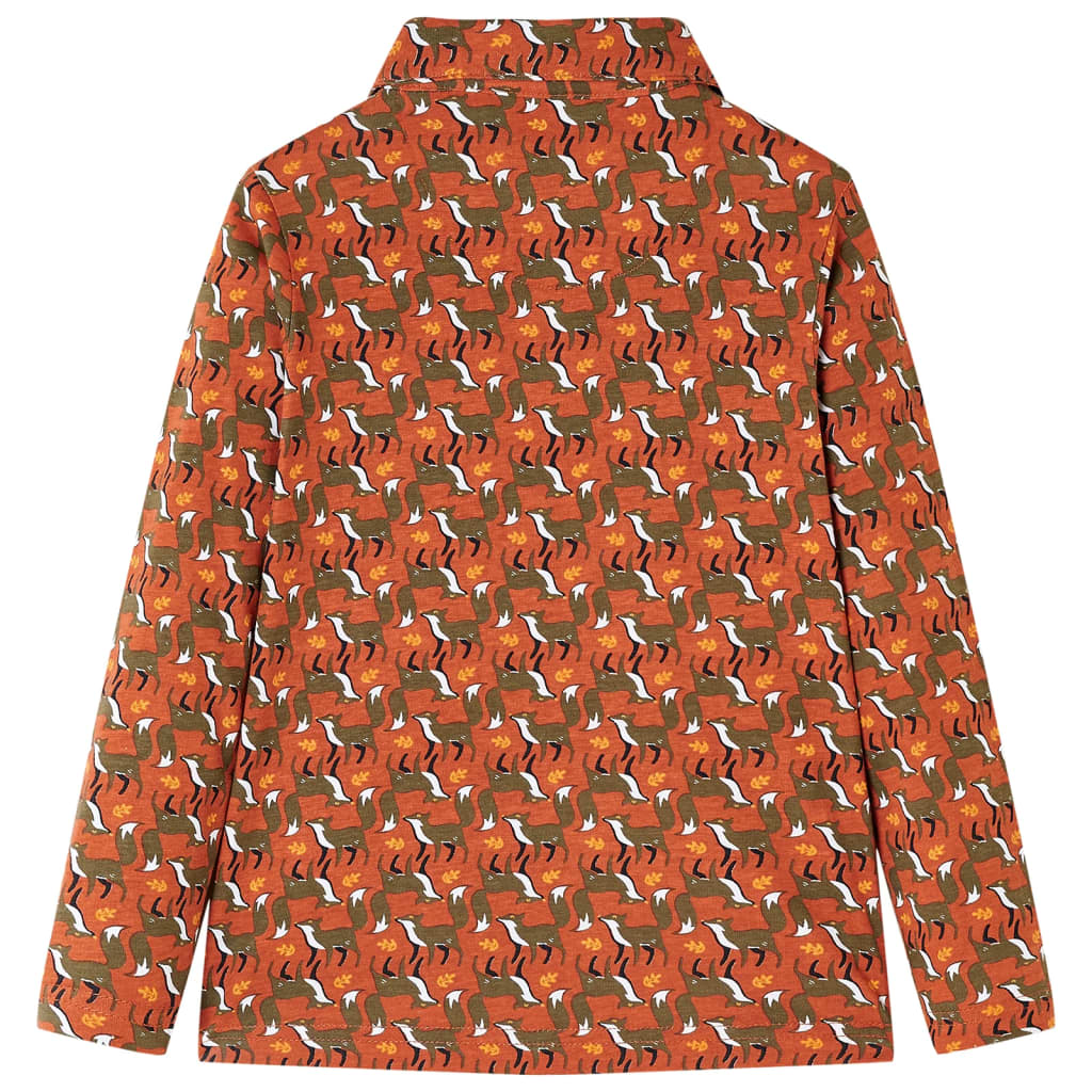 Kinderoverhemd 104 lichtroestkleurig is nu te koop bij PeponiXL, paradijselijk wonen!