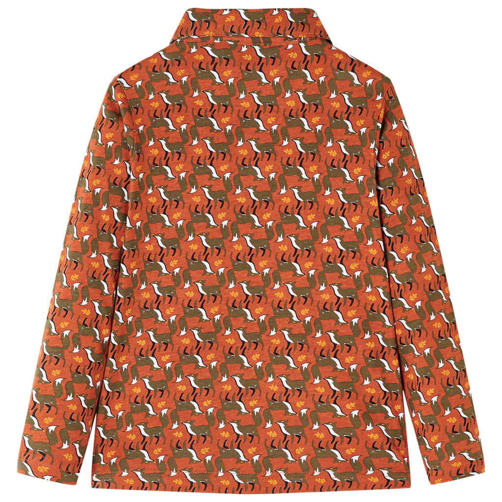 Kinderoverhemd 140 lichtroestkleurig is nu te koop bij PeponiXL, paradijselijk wonen!
