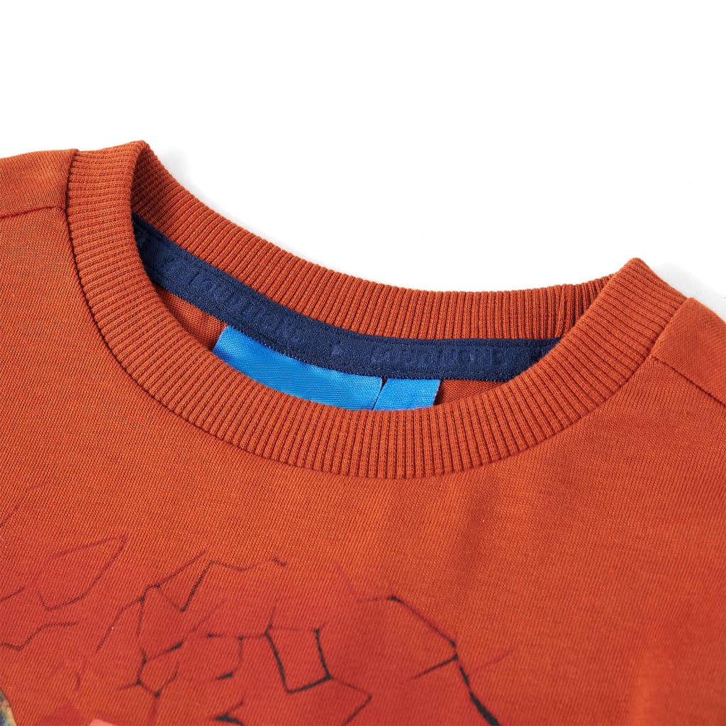 Kindershirt met lange mouwen 116 lichtroestkleurig is nu te koop bij PeponiXL, paradijselijk wonen!