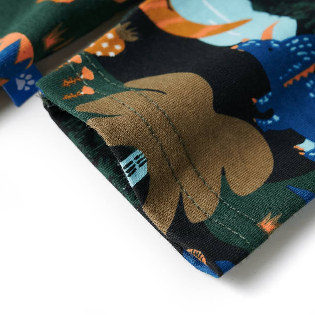 Kinderpyjama met lange mouwen 92 donkergroen is nu te koop bij PeponiXL, paradijselijk wonen!