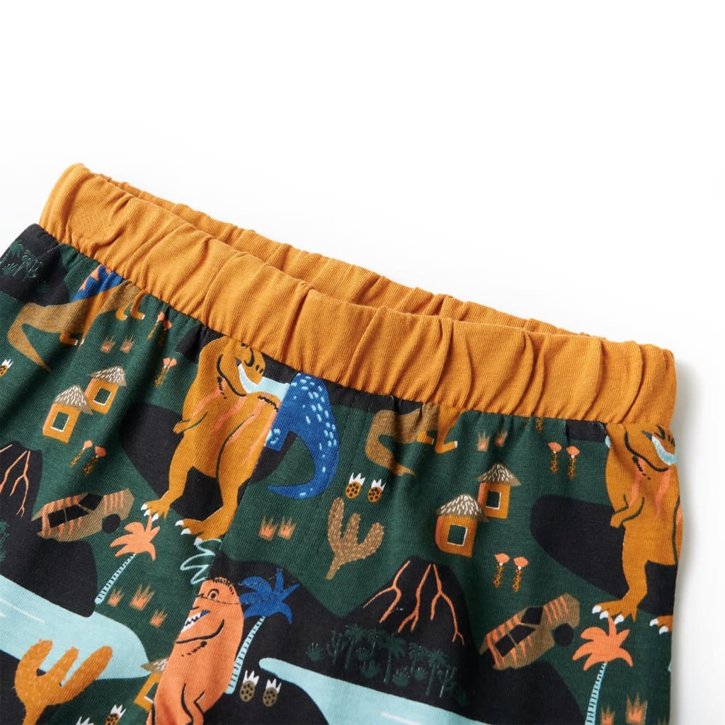 Kinderpyjama met lange mouwen 140 donkergroen is nu te koop bij PeponiXL, paradijselijk wonen!