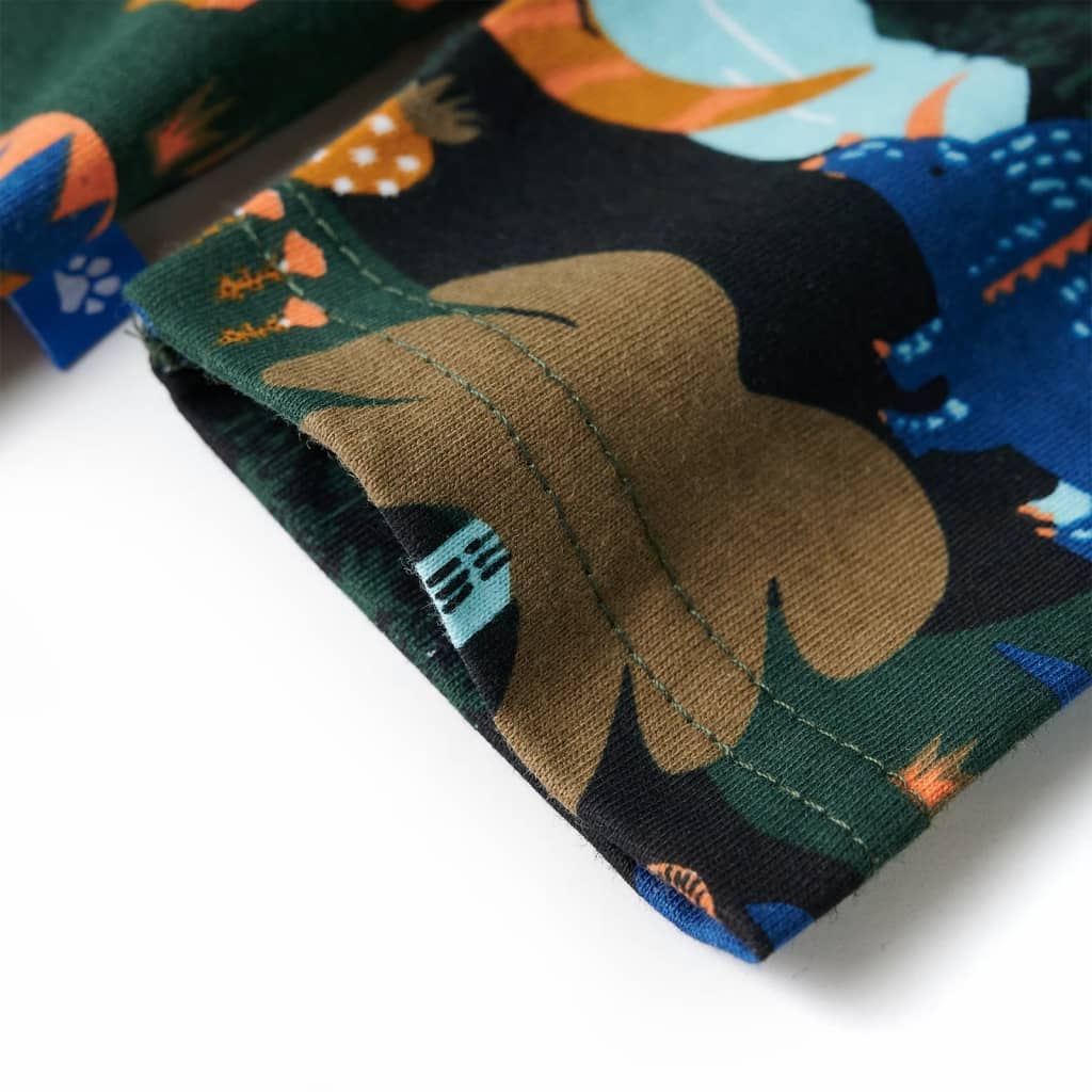 Kinderpyjama met lange mouwen 140 donkergroen is nu te koop bij PeponiXL, paradijselijk wonen!