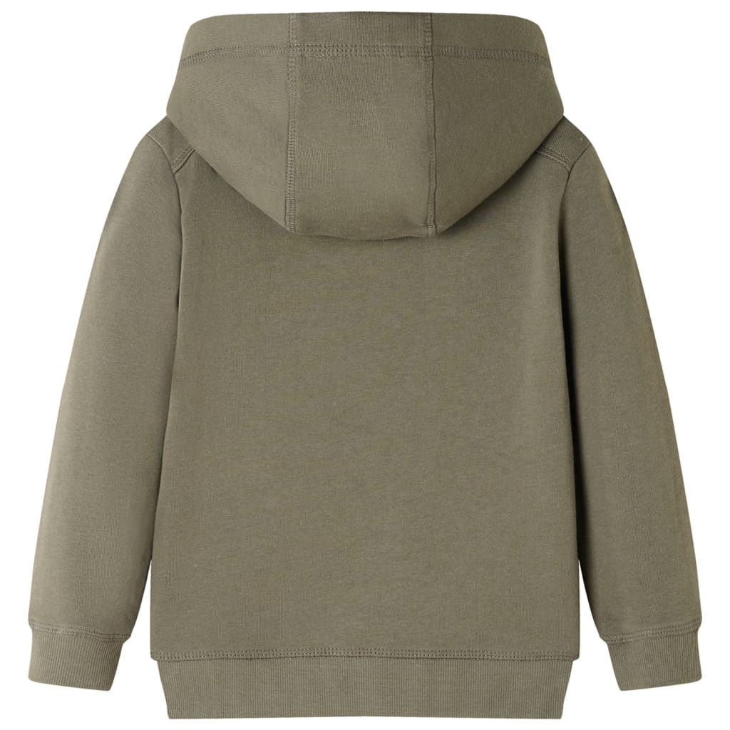 Kindertrui met capuchon 104 kakikleurig is nu te koop bij PeponiXL, paradijselijk wonen!