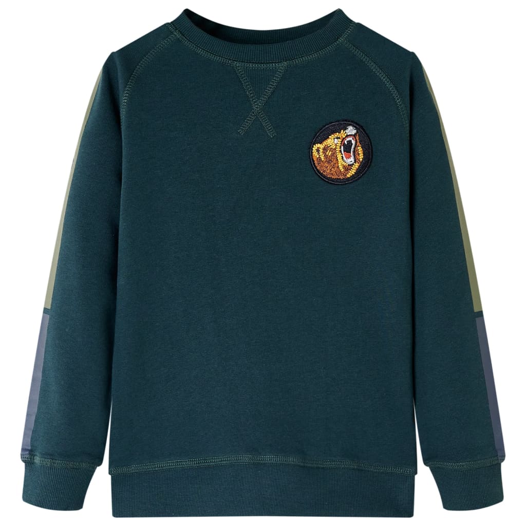 Kindertrui 128 mosgroen is nu te koop bij PeponiXL, paradijselijk wonen!