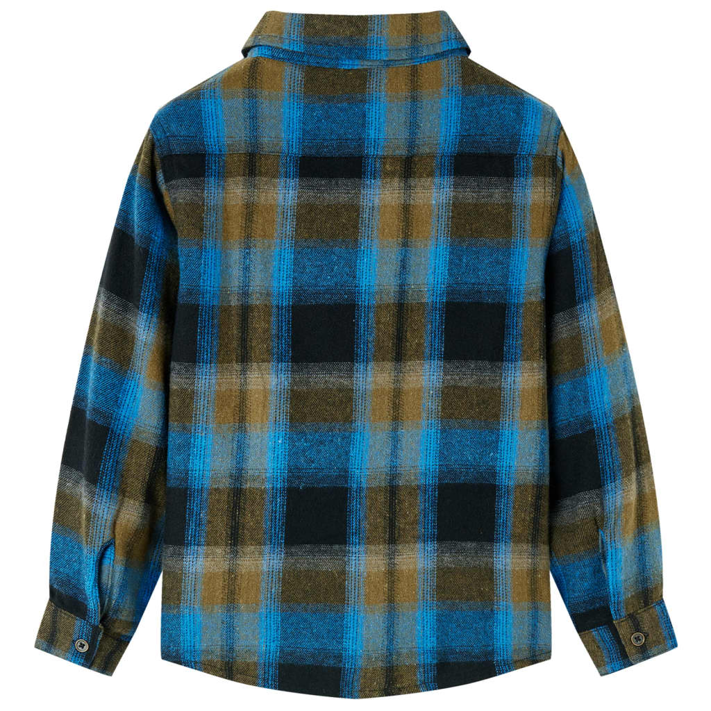 Kinderoverhemd met omgeslagen kraag 92 is nu te koop bij PeponiXL, paradijselijk wonen!