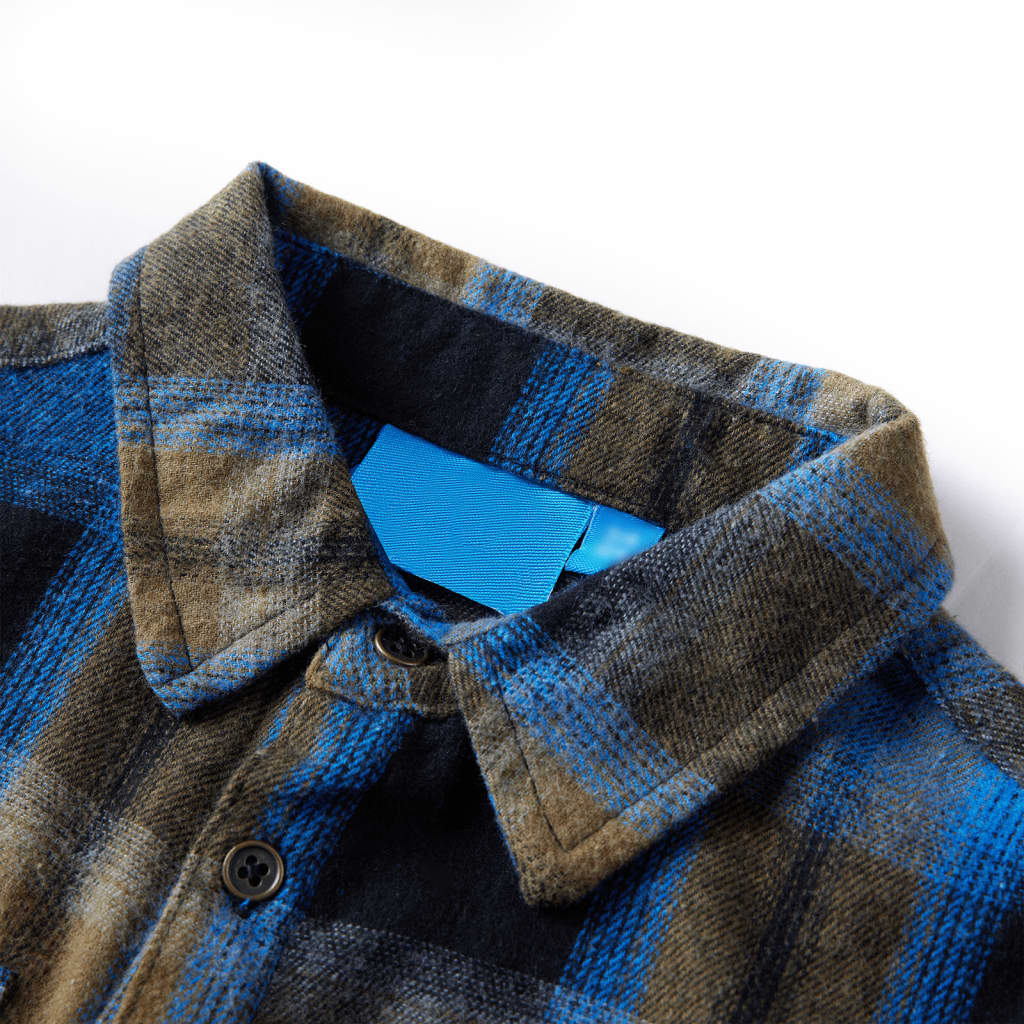 Kinderoverhemd met omgeslagen kraag 128 is nu te koop bij PeponiXL, paradijselijk wonen!