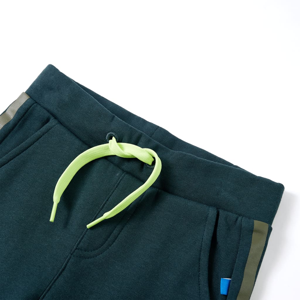 Kinderjoggingbroek met trekkoord 128 mosgroen is nu te koop bij PeponiXL, paradijselijk wonen!