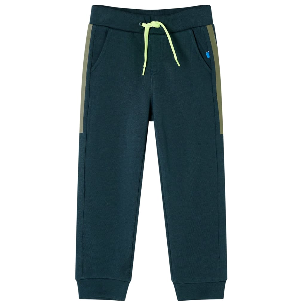Kinderjoggingbroek met trekkoord 140 mosgroen is nu te koop bij PeponiXL, paradijselijk wonen!