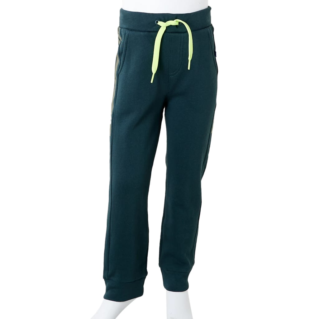 Kinderjoggingbroek met trekkoord 140 mosgroen is nu te koop bij PeponiXL, paradijselijk wonen!