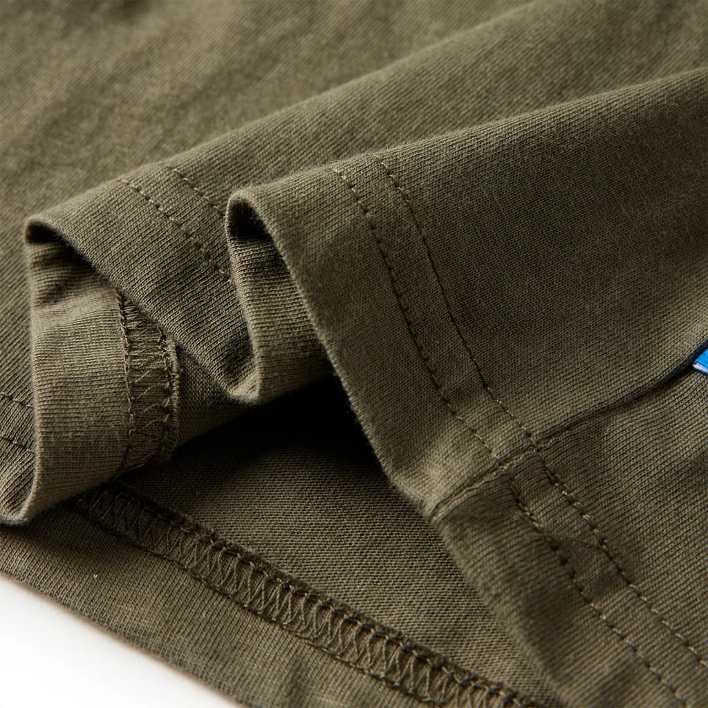 Kindershirt met lange mouwen 92 kakikleurig is nu te koop bij PeponiXL, paradijselijk wonen!