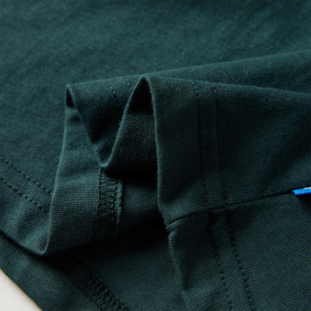 Kindershirt met lange mouwen 104 donkergroen is nu te koop bij PeponiXL, paradijselijk wonen!