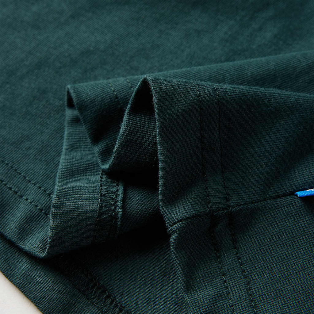 Kindershirt met lange mouwen 128 donkergroen is nu te koop bij PeponiXL, paradijselijk wonen!