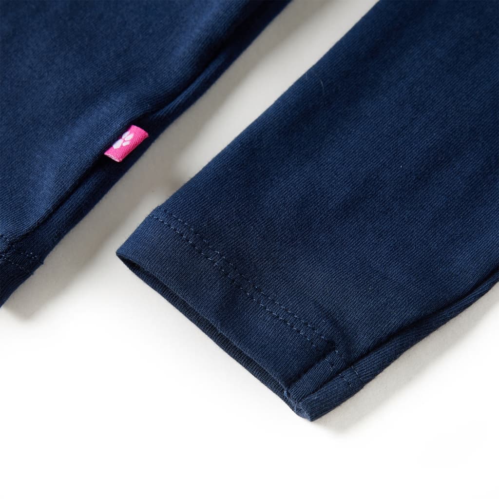 Kindershirt met lange mouwen 116 marineblauw is nu te koop bij PeponiXL, paradijselijk wonen!