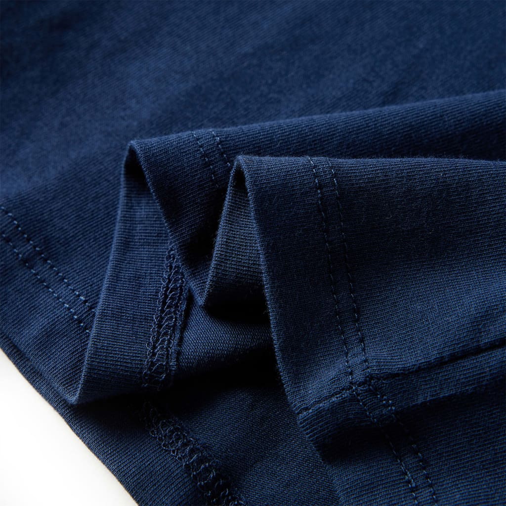 Kindershirt met lange mouwen 116 marineblauw is nu te koop bij PeponiXL, paradijselijk wonen!