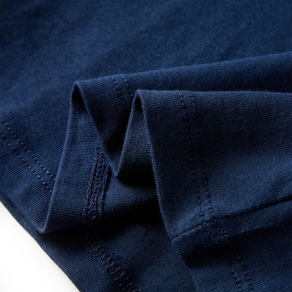 Kindershirt met lange mouwen 128 marineblauw is nu te koop bij PeponiXL, paradijselijk wonen!