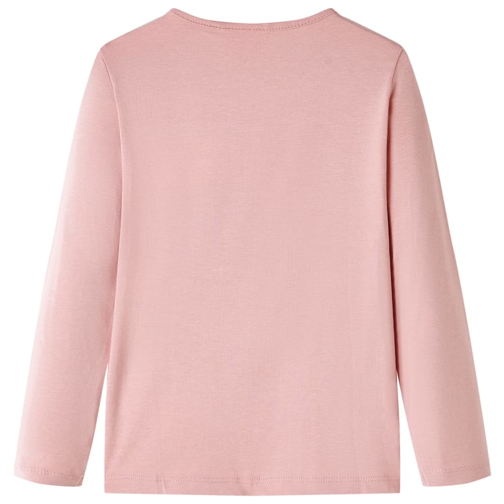 Kindershirt met lange mouwen 116 lichtroze is nu te koop bij PeponiXL, paradijselijk wonen!