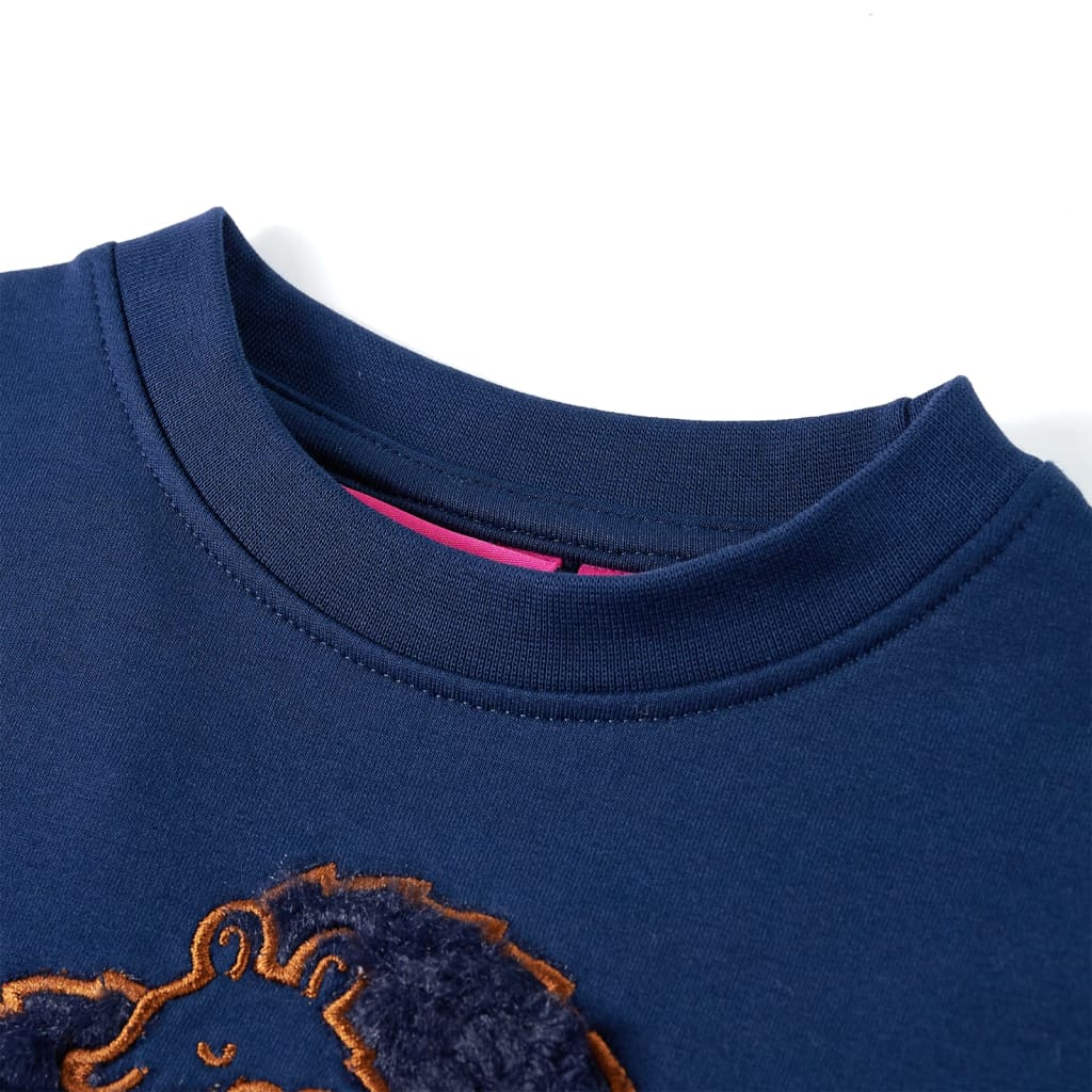 Kindertrui 116 marineblauw is nu te koop bij PeponiXL, paradijselijk wonen!