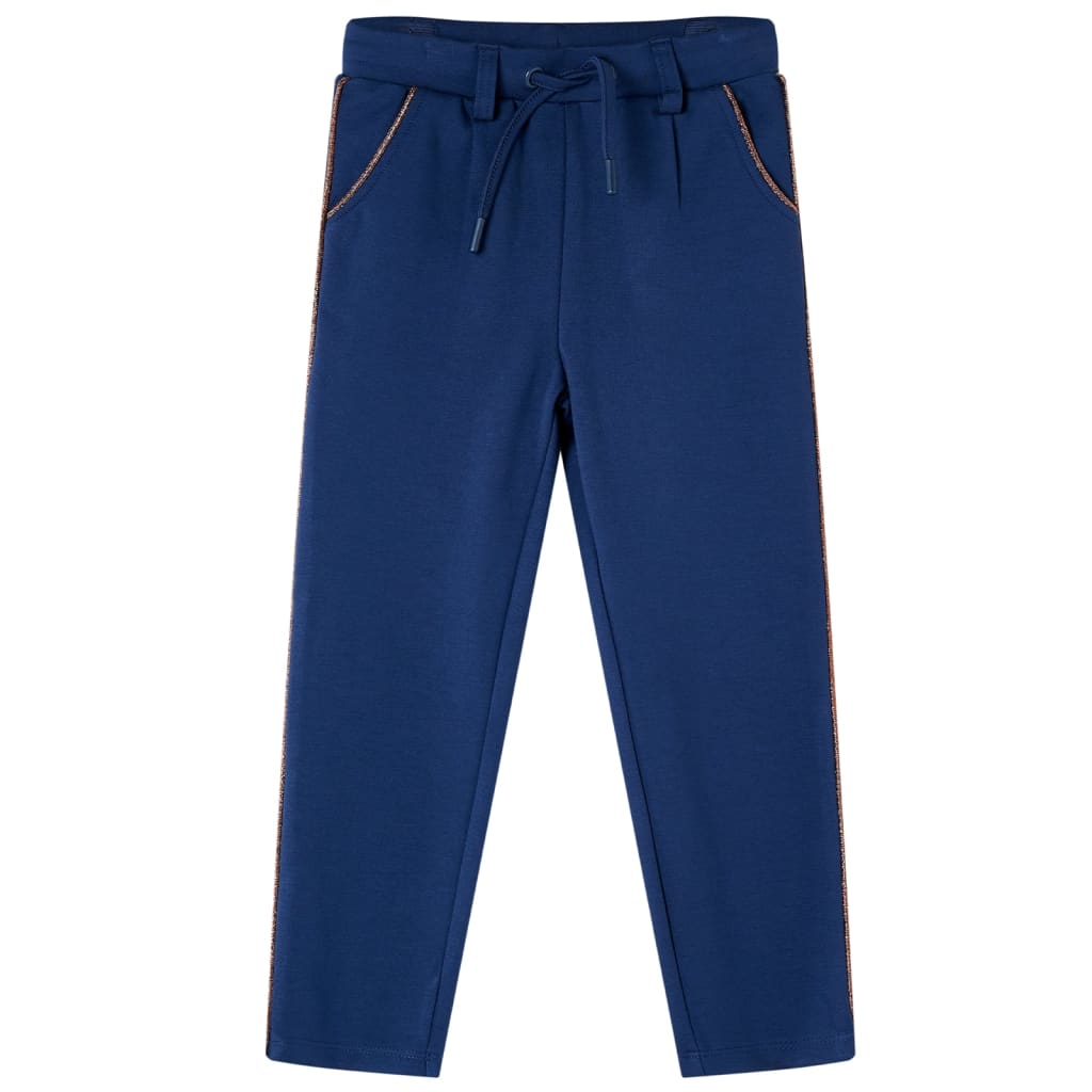 Kinderbroek met trekkoord 104 marineblauw is nu te koop bij PeponiXL, paradijselijk wonen!