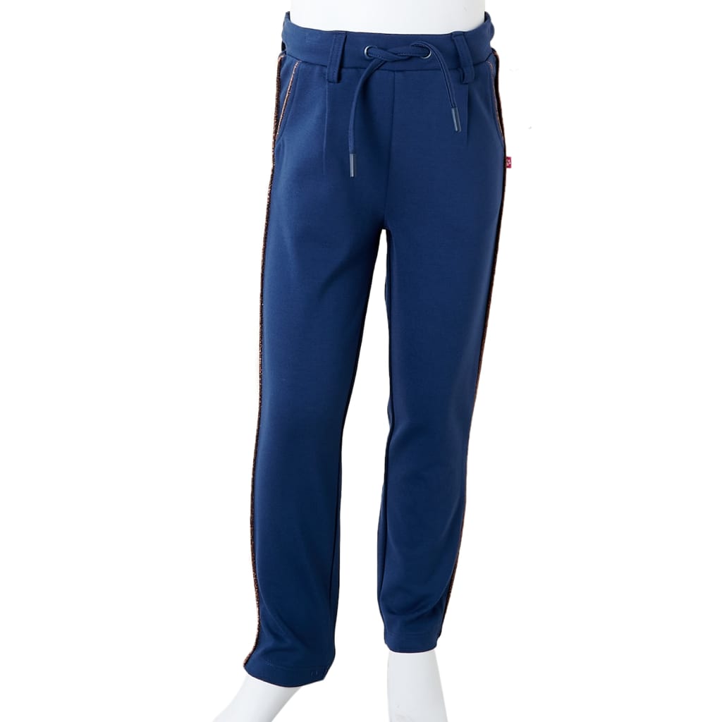 Kinderbroek met trekkoord 116 marineblauw is nu te koop bij PeponiXL, paradijselijk wonen!