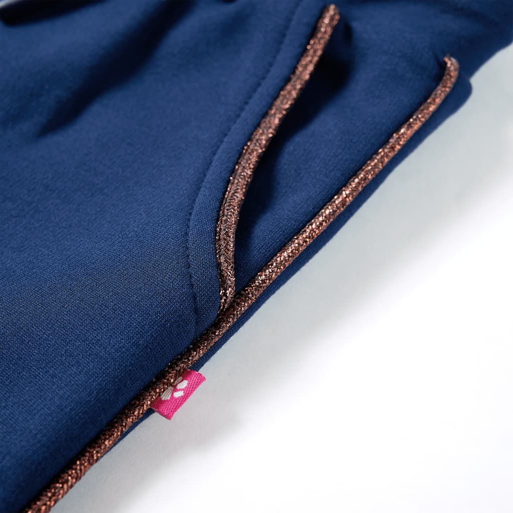 Kinderbroek met trekkoord 128 marineblauw is nu te koop bij PeponiXL, paradijselijk wonen!
