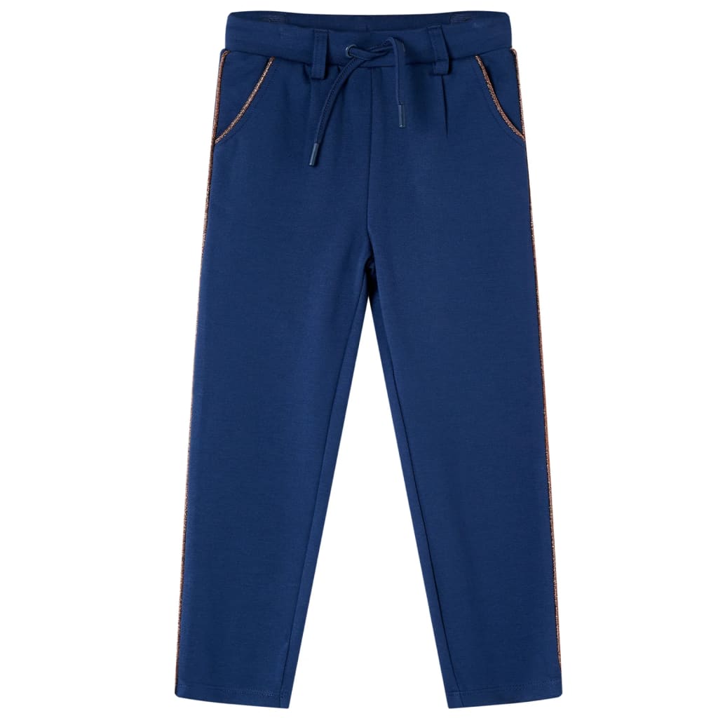 Kinderbroek met trekkoord 140 marineblauw is nu te koop bij PeponiXL, paradijselijk wonen!