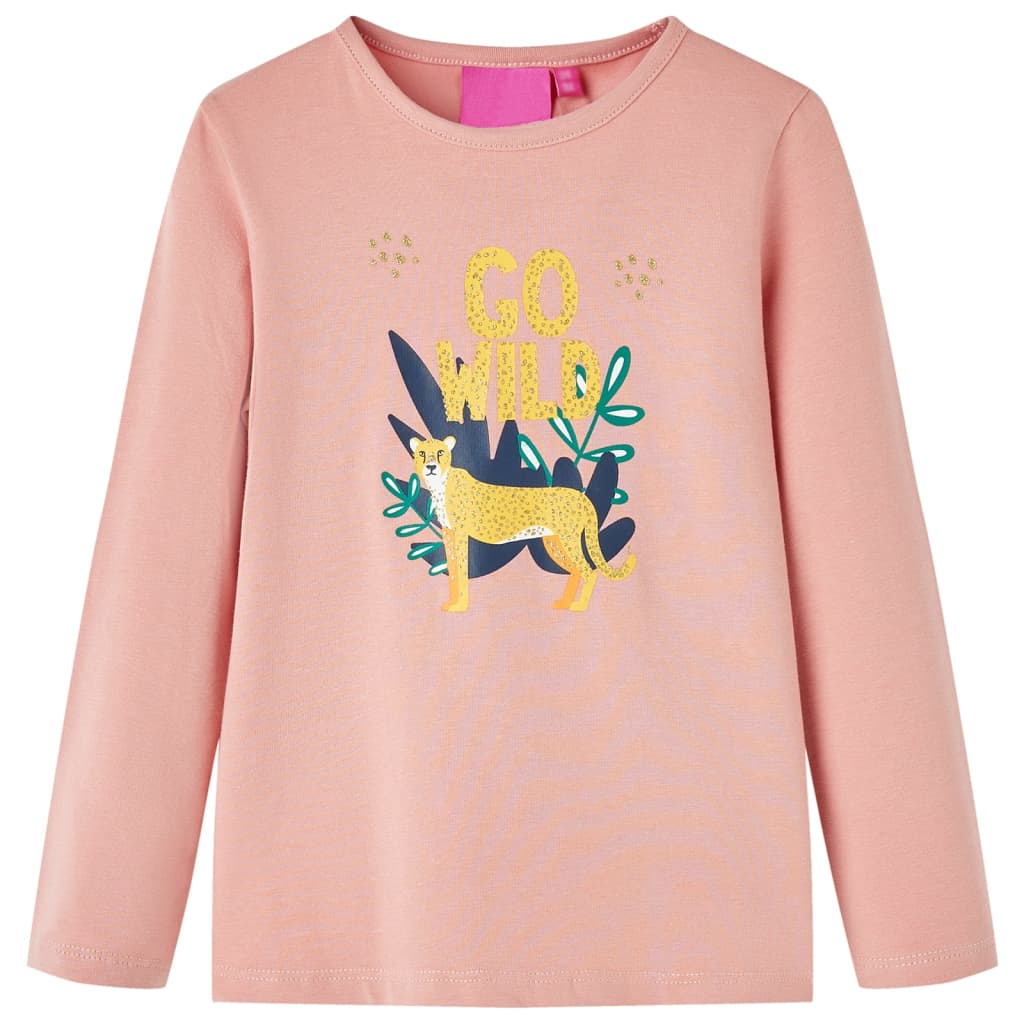 Kindershirt met lange mouwen 140 lichtroze is nu te koop bij PeponiXL, paradijselijk wonen!