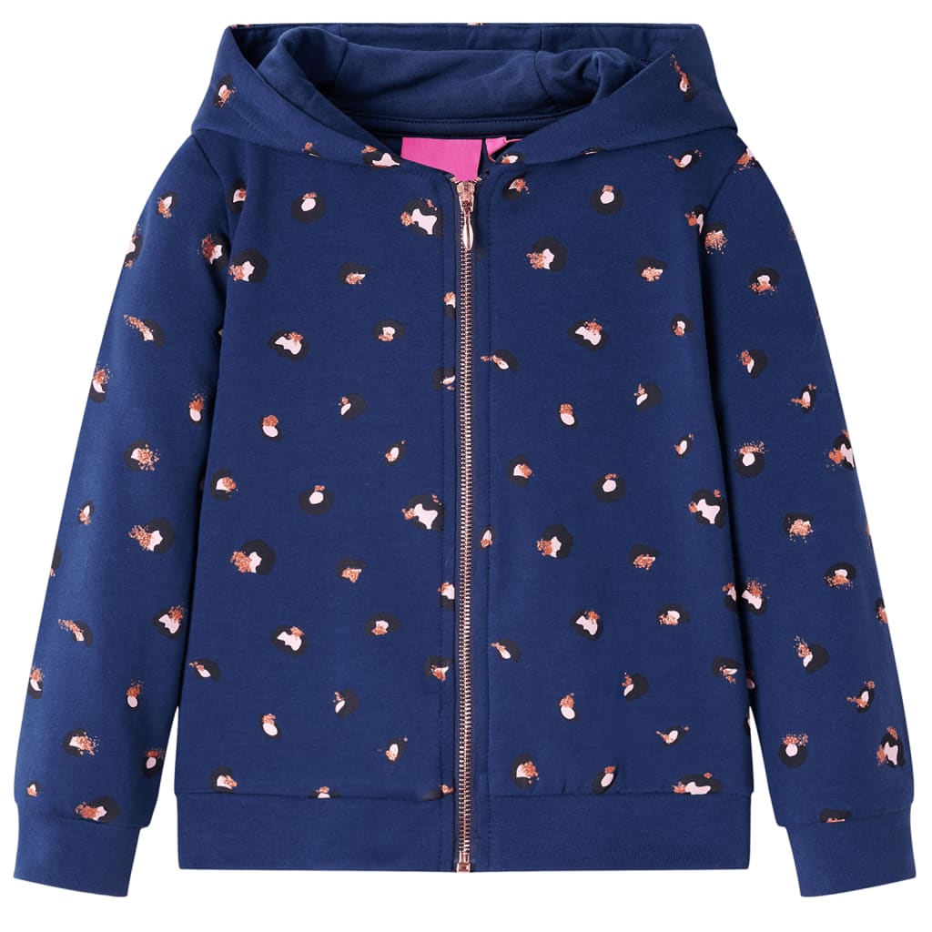 Kindervest met capuchon 104 marineblauw is nu te koop bij PeponiXL, paradijselijk wonen!
