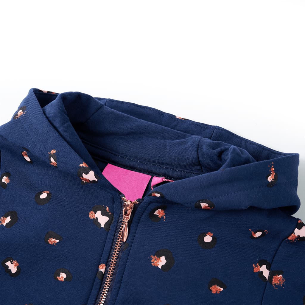 Kindervest met capuchon 128 marineblauw is nu te koop bij PeponiXL, paradijselijk wonen!