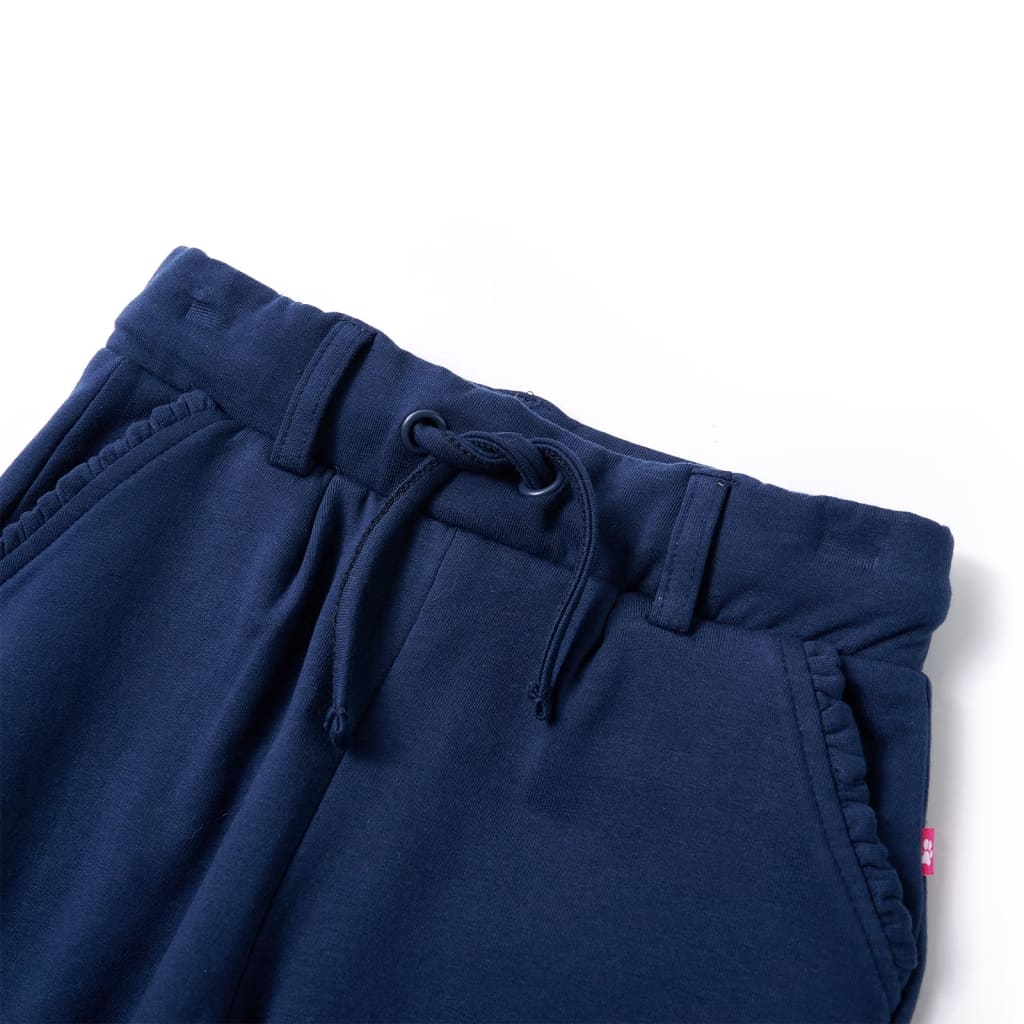 Kinderbroek met trekkoord 92 marineblauw is nu te koop bij PeponiXL, paradijselijk wonen!