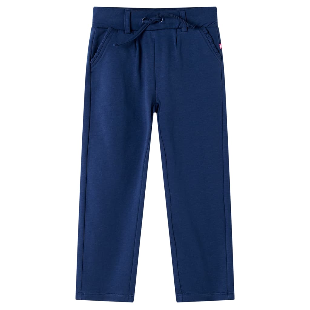 Kinderbroek met trekkoord 104 marineblauw is nu te koop bij PeponiXL, paradijselijk wonen!