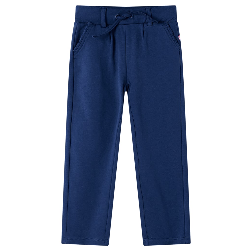 Kinderbroek met trekkoord 116 marineblauw is nu te koop bij PeponiXL, paradijselijk wonen!