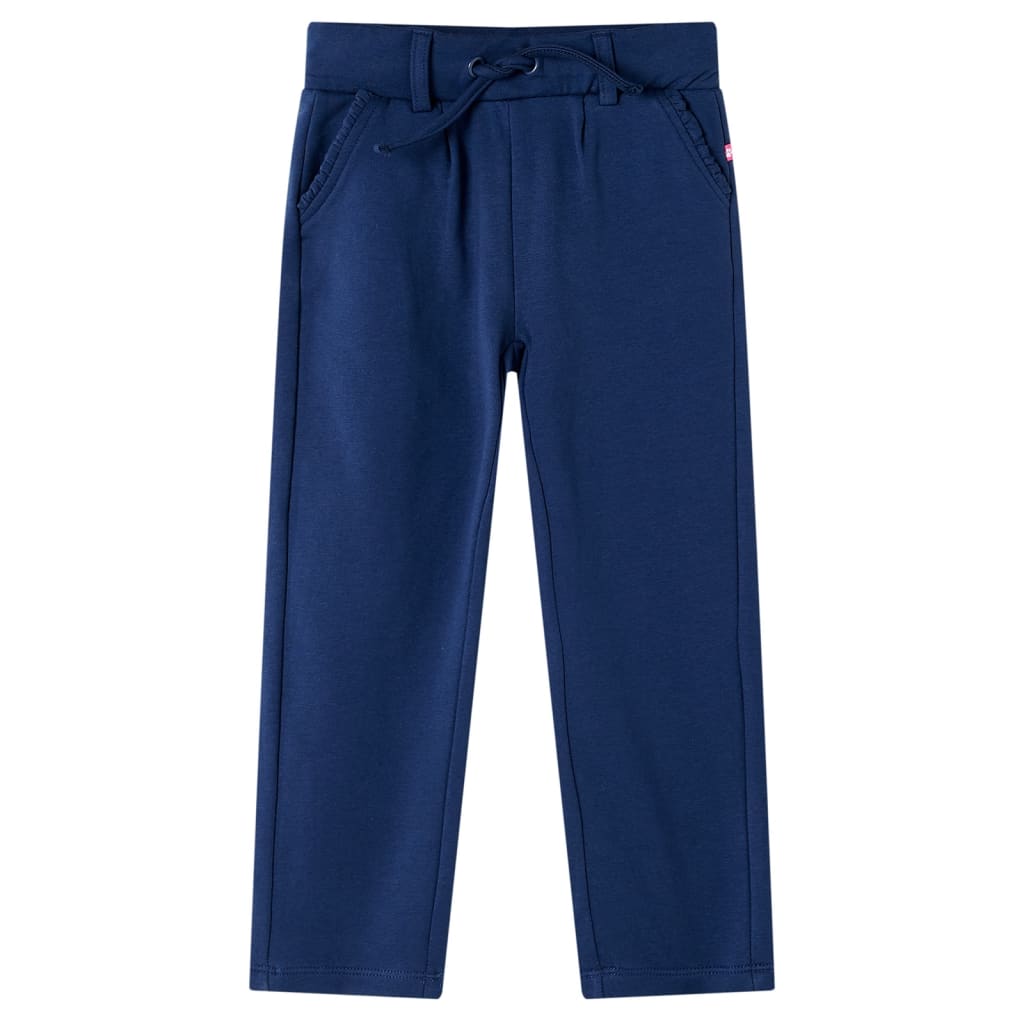 Kinderbroek met trekkoord 128 marineblauw is nu te koop bij PeponiXL, paradijselijk wonen!