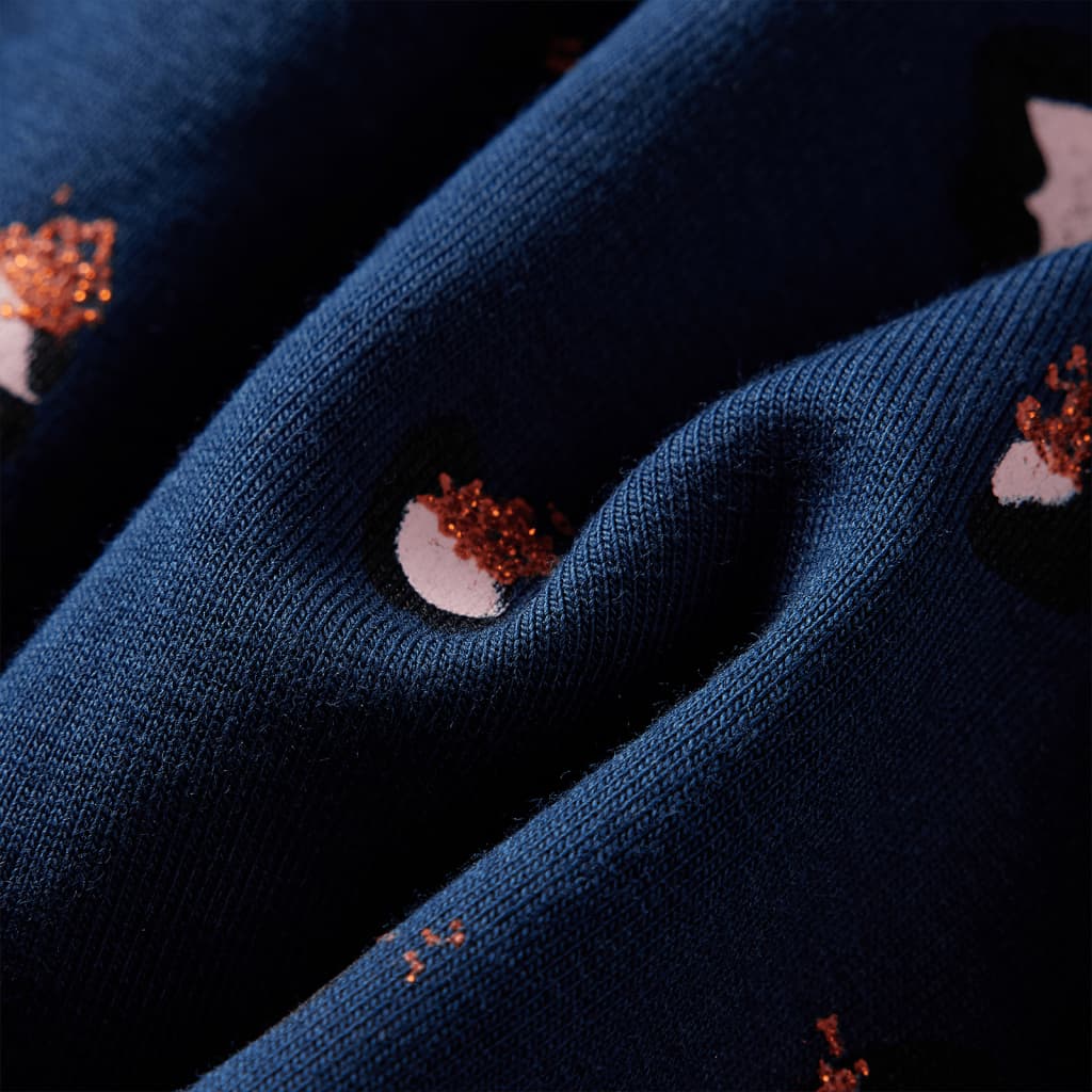 Kinderjurk met lange mouwen 128 marineblauw is nu te koop bij PeponiXL, paradijselijk wonen!
