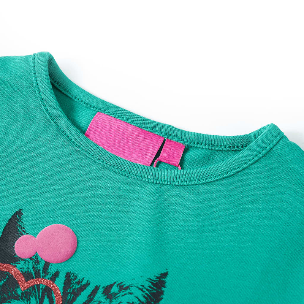 Kindershirt met lange mouwen 104 felgroen is nu te koop bij PeponiXL, paradijselijk wonen!