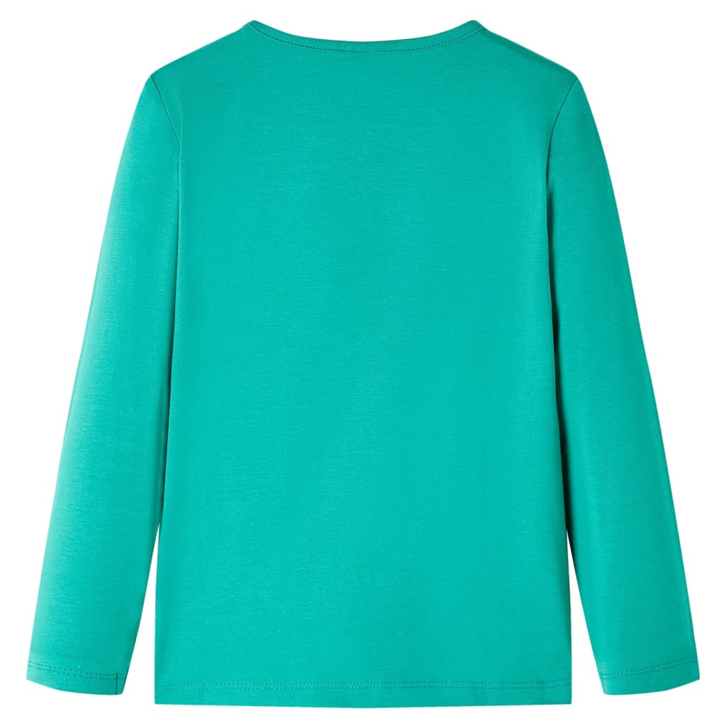 Kindershirt met lange mouwen 116 felgroen is nu te koop bij PeponiXL, paradijselijk wonen!