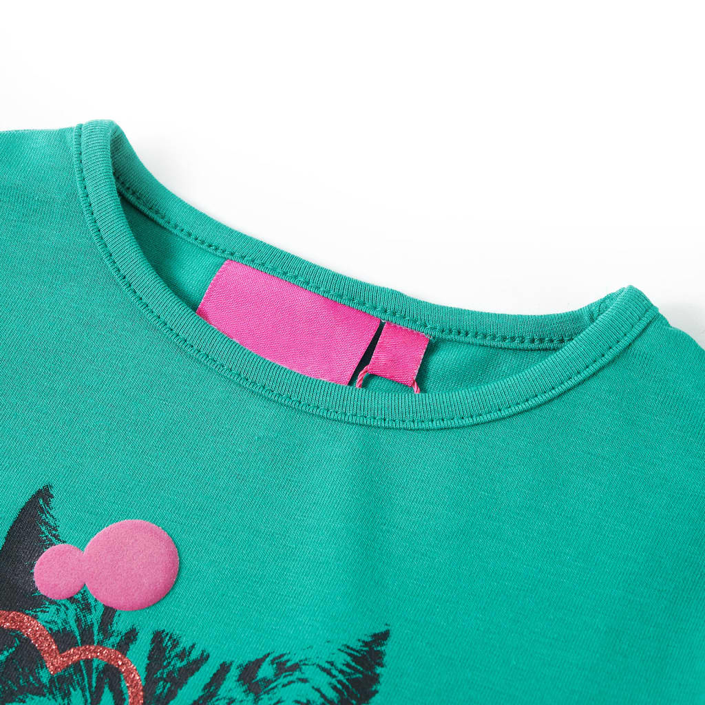 Kindershirt met lange mouwen 116 felgroen is nu te koop bij PeponiXL, paradijselijk wonen!