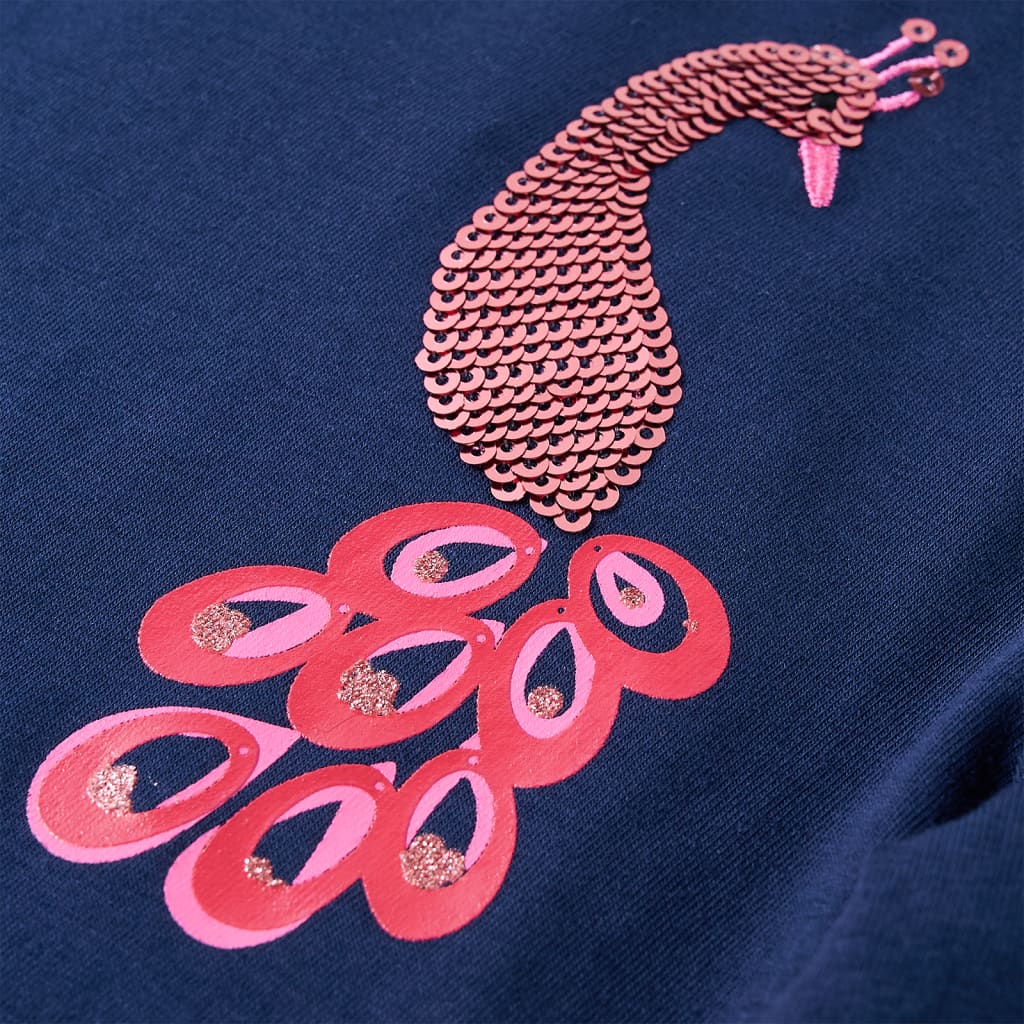 Kindershirt met lange mouwen 104 marineblauw is nu te koop bij PeponiXL, paradijselijk wonen!