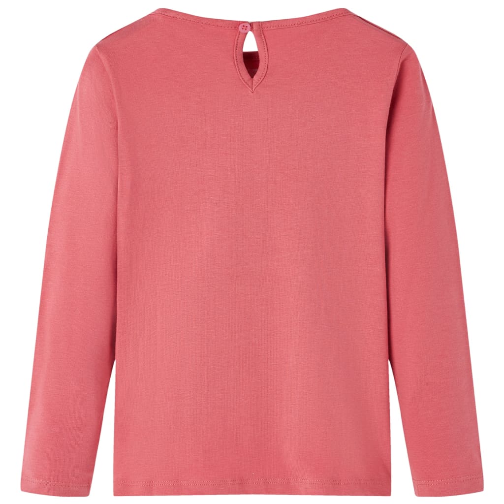 Kindershirt met lange mouwen 128 oudroze is nu te koop bij PeponiXL, paradijselijk wonen!