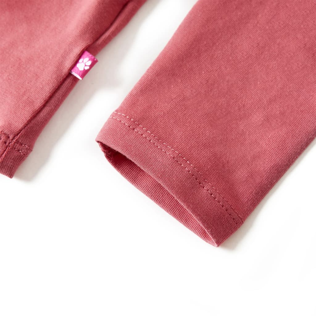 Kindershirt met lange mouwen 128 oudroze is nu te koop bij PeponiXL, paradijselijk wonen!