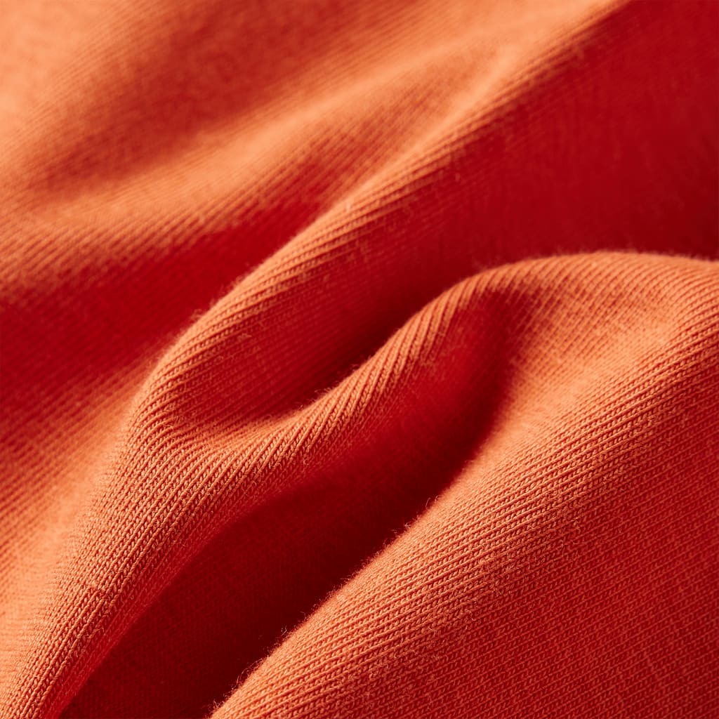 Kindershirt met lange mouwen 128 oranjebruin is nu te koop bij PeponiXL, paradijselijk wonen!