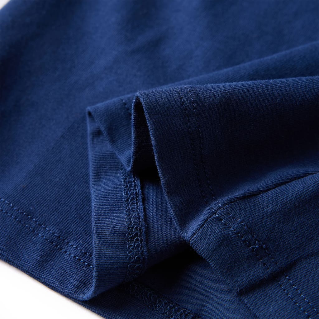 Kindershirt met lange mouwen 128 marineblauw is nu te koop bij PeponiXL, paradijselijk wonen!