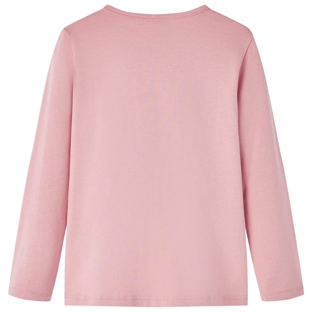 Kindershirt met lange mouwen 104 lichtroze is nu te koop bij PeponiXL, paradijselijk wonen!