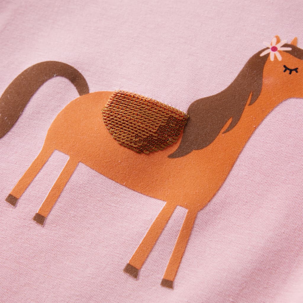 Kindershirt met lange mouwen 104 lichtroze is nu te koop bij PeponiXL, paradijselijk wonen!