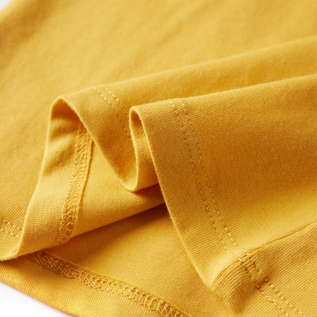Kindershirt met lange mouwen 116 donker okerkleurig is nu te koop bij PeponiXL, paradijselijk wonen!