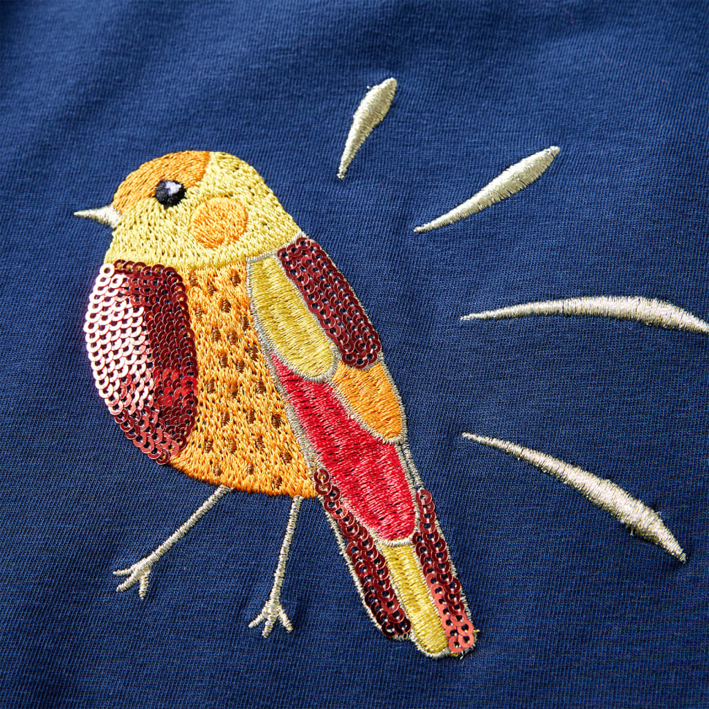 Kindershirt met lange mouwen 92 marineblauw is nu te koop bij PeponiXL, paradijselijk wonen!