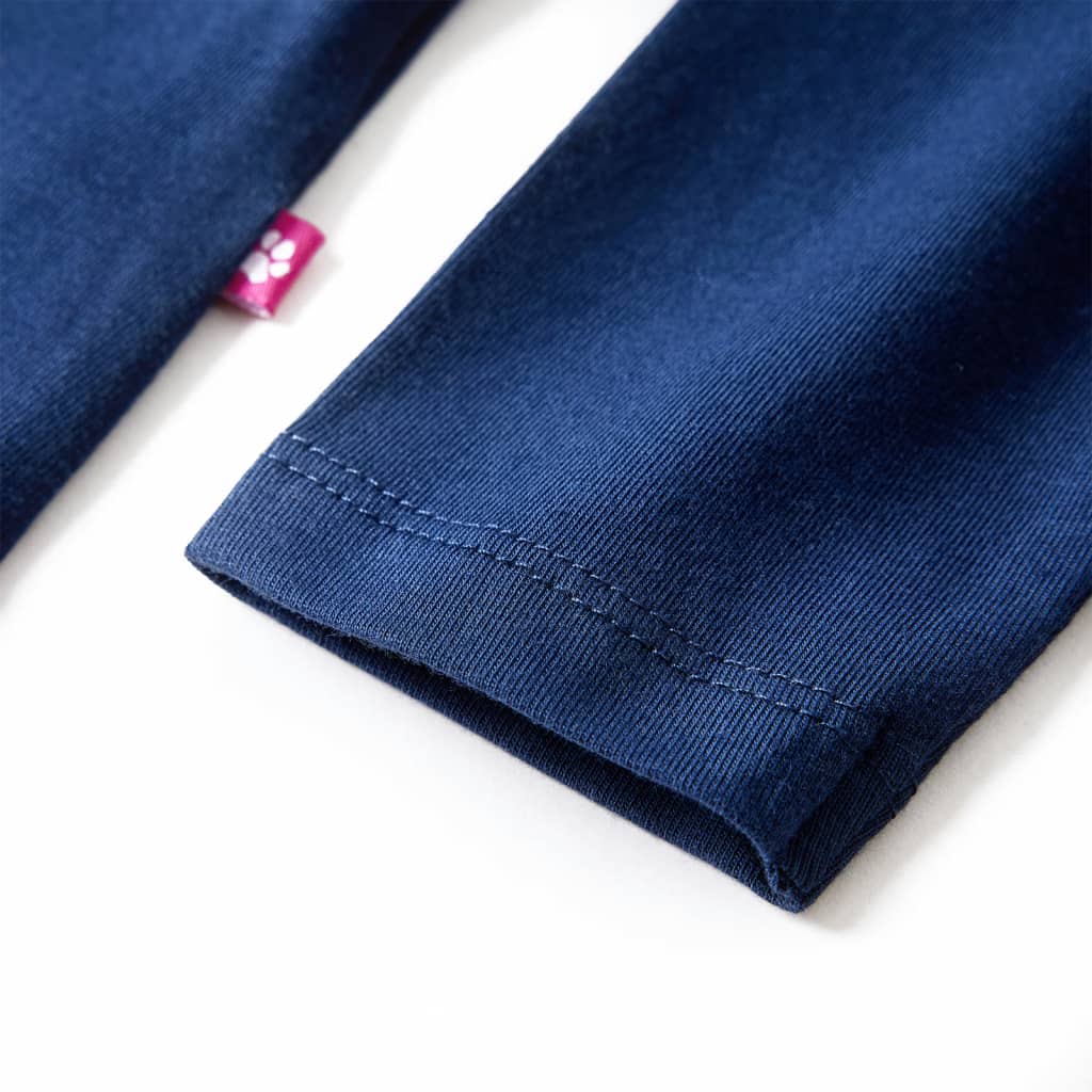 Kindershirt met lange mouwen 104 marineblauw is nu te koop bij PeponiXL, paradijselijk wonen!